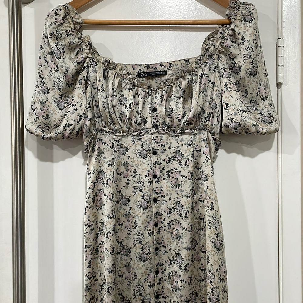 Zara Silk floral Dress